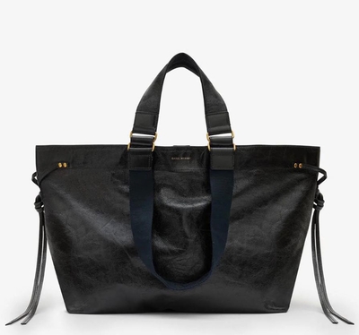 bolso cabás modelo grande en piel wardy negro